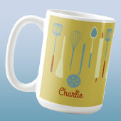 Retro Kitchen Personalisiert Kaffeetasse