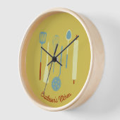 Retro Kitchen Personalisiert Uhr (Winkel)