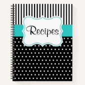 Retro Kitchen Rezept Notebook Kochbuch Geschenk Notizblock (Vorderseite)