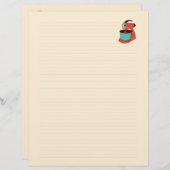 Retro Kitchen Rezept Papier (beidseitig) (Vorne/Hinten)