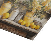 Retro Kitchen Schelf Gelbe Blume Vase Lemons Schneidebrett (Ecke)