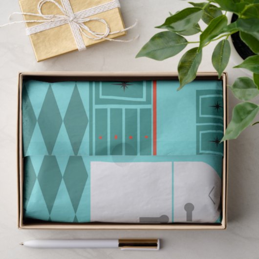 Retro Kitchen Tissue Seidenpapier (Geschenk)