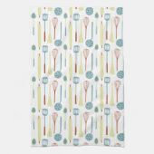 Retro Kitchen Utensils Geschirrtuch (Vertikal)