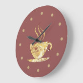 Retro Kitchen Wall Decks Große Wanduhr (Winkel)