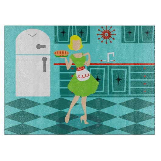 Retro Kitchenbrett Schneidebrett (Vorderseite)