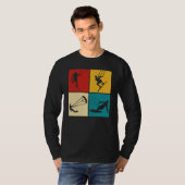 Retro Kitesurf Kiteboarding T-Shirt (Vorne ganz)