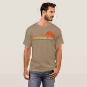 Retro Kitesurfing Kiteboarding Kitesurf Kiteboarde T-Shirt (Vorne ganz)