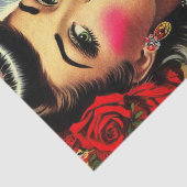 Retro-Kitsch Pinup Seidenpapier (Ausschnitt)