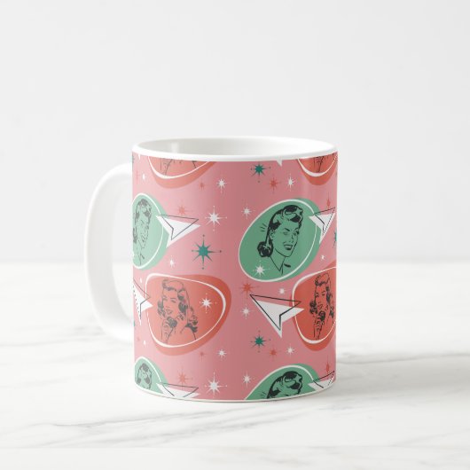 Retro Kitsch Women Tasse (Vorderseite Links)