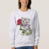 Retro Kitten Sweatshirt (Vorderseite)