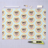 Retro Kitten Wrapping Paper Flat Sheet Set 3 Seidenpapier (Handwerk)