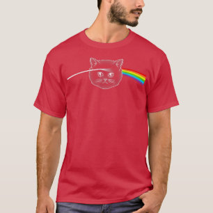 Retro Kitty Cat Dark Side Of The Cat Vintage Cat B T-Shirt