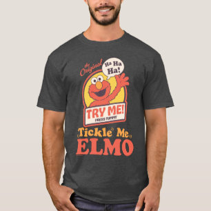 Retro Kitzel mich Elmo Winkendes Grafik T-Shirt