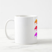 Retro Kiwis Aotearoa Neuseeland Kaffeetasse (Links)