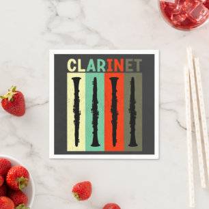 Retro-Klarinette Serviette