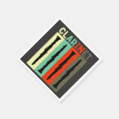 Retro-Klarinette Serviette (Ecke)