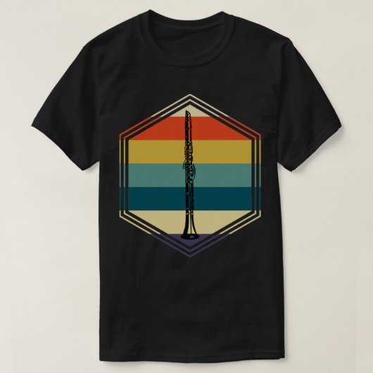 Retro-Klarinette T-Shirt (Design vorne)