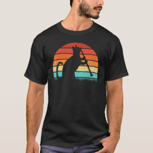 Retro Klarinettist Katze Klarinette Spielerin Musi T-Shirt