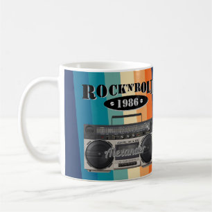 Retro-Klassiker Boombox Rock 'n' Roll Musik Vintag Kaffeetasse