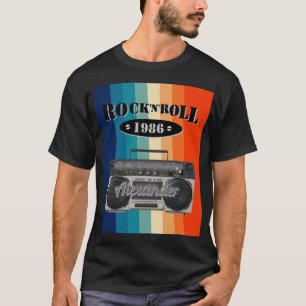 Retro-Klassiker Boombox Rock n Roll Musik vintage T-Shirt
