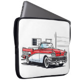 Retro Klassiker Cabrio Side Pop Art Laptopschutzhülle (Vorne Rechts)