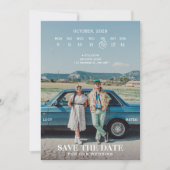 Retro-Klassiker-Foto Save The Date (Vorderseite)