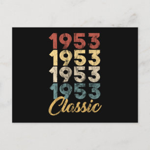 Retro-Klassiker in Not geboren 1952 66. Feiertagspostkarte