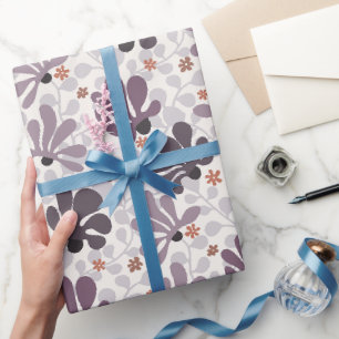 Retro-Klassiker Reben und Blumen Geschenkpapier