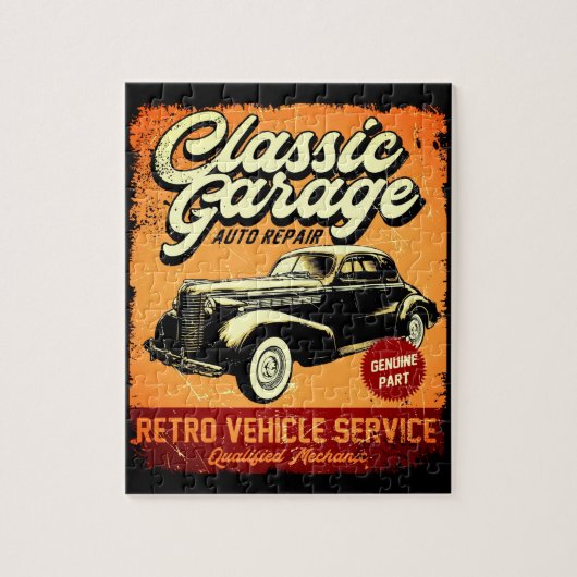 RETRO | KLASSISCHE GARAGE | PUZZLE (Vertikal)