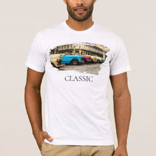 *~* Retro Klassische Vintage antike farbige Autos  T-Shirt