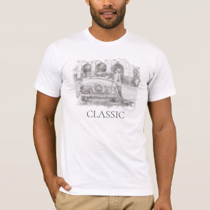 *~* Retro Klassischer Vintager antiker Autoskizze  T-Shirt