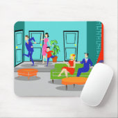 Retro klassisches Fernsehen Mousepad (Mit Mouse)