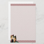 Retro Klatsch Briefpapier (Vorne/Hinten)