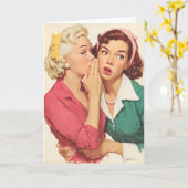Retro-Klatsch und Glamour-Geheimnisse Karte (Gelbe Blume)