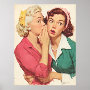 Retro-Klatsch und Glamour-Geheimnisse Poster
