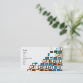 Retro Klecks Visitenkarte (Stehend Vorderseite)