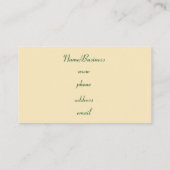 Retro-Kleeblatt-Visitenkarte Visitenkarte (Rückseite)