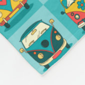 Retro-Kleinbusse Fleecedecke (Ecke)