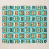 Retro-Kleinbusse Sherpadecke (Vorderseite (Horizontal))
