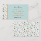 Retro kleine BlumenVisitenkarte Visitenkarte (Vorne/Hinten)