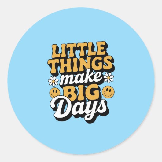 Retro Kleine Dinge, Big Days Sticker (Vorderseite)