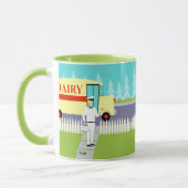 Retro kleine Stadtmilchmann-Tasse Tasse (Links)