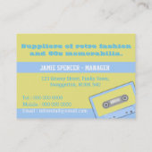 Retro KleinVisitenkarten Visitenkarte (Rückseite)