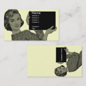 Retro Klemmbrett Visitenkarte (Vorne/Hinten)