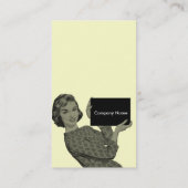 Retro Klemmbrett Visitenkarte (Rückseite)