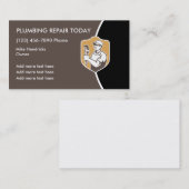 Retro Klempnerarbeit-Entwurf Visitenkarte (Vorne/Hinten)