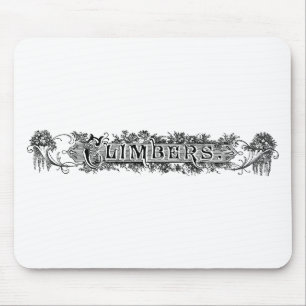 Retro-Kletterer-Typografie Mousepad