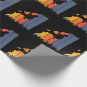 Retro-Klettern Bouldering Felsenklettern Geschenkpapier (Ecke)