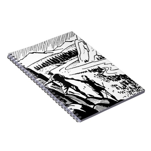 Retro Klettern Notizblock (Rechte Seite)