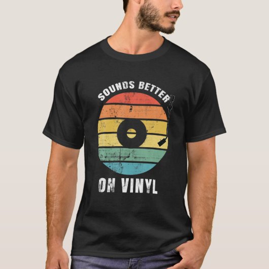 Retro klingt besser auf Vinyl - Alte Schulmusik Re T-Shirt (Vorderseite)